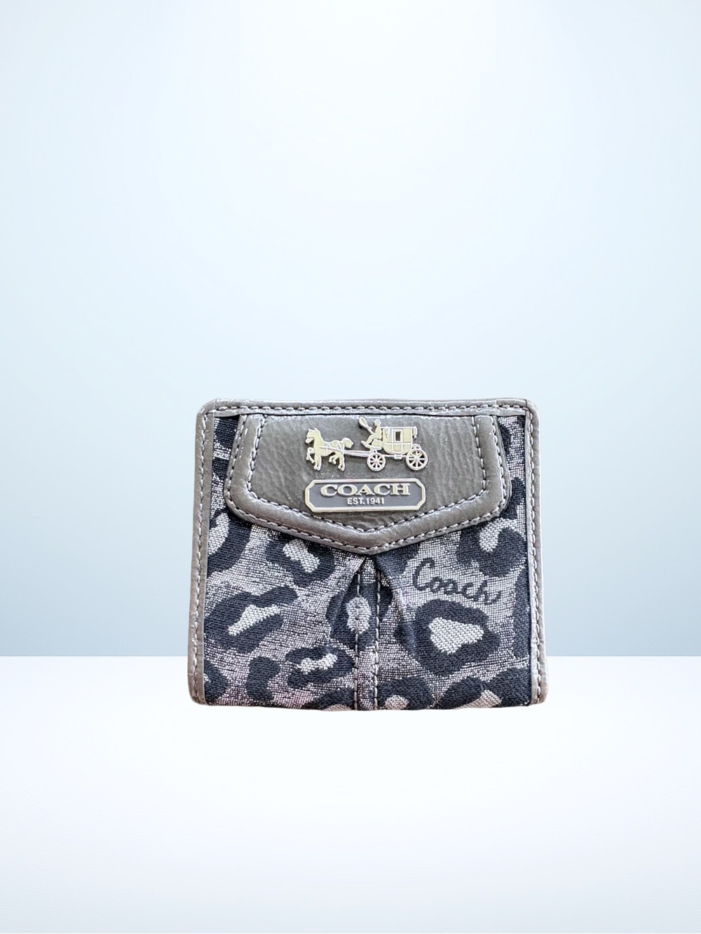 Coach Madison Ocelot Snap Bifold Waet